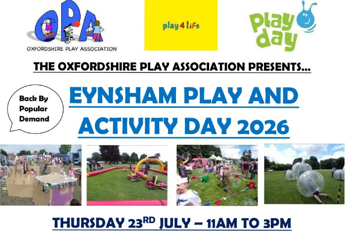 Eynsham Play and Activity Day 2026 - Back by popular demand! - Photographer Oxfordshire Play Association