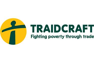 TRAIDCRAFT logo and text - ‘Fighting poverty through trade’
