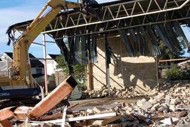 Sports Centre demolition - 08