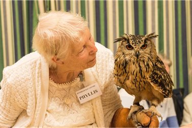 Meeting Chrissie's Owls - Photographer Linda Young