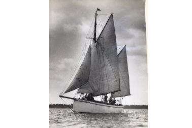 Halcyone - a beautiful 30-ton ketch, bought for our holidays on the south coast on the premise it would be cheaper than hotels