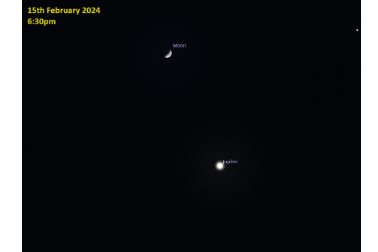 Moon and Jupiter Feb 2024